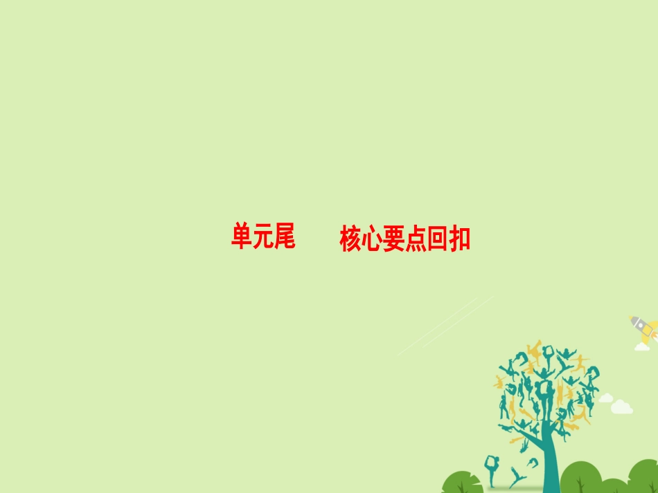 高中英语 Unit 4 Wildlife Protection单元尾 核心要点回扣课件 新人教版必修2 课件_第1页