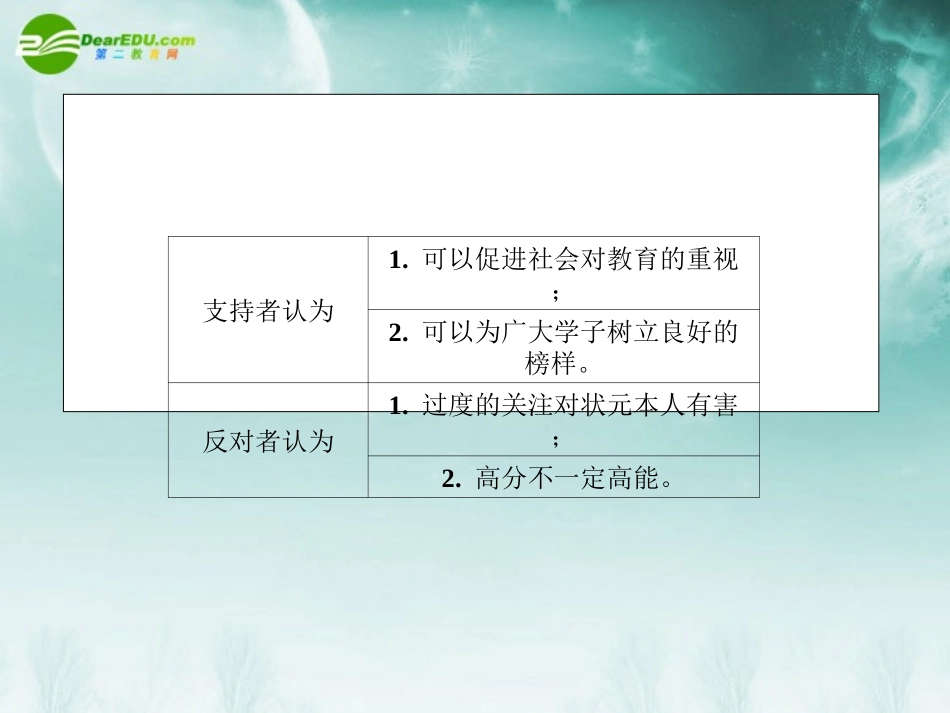 高考英语第一轮总复习经典实用学案 高一册Unit19 学案_第3页