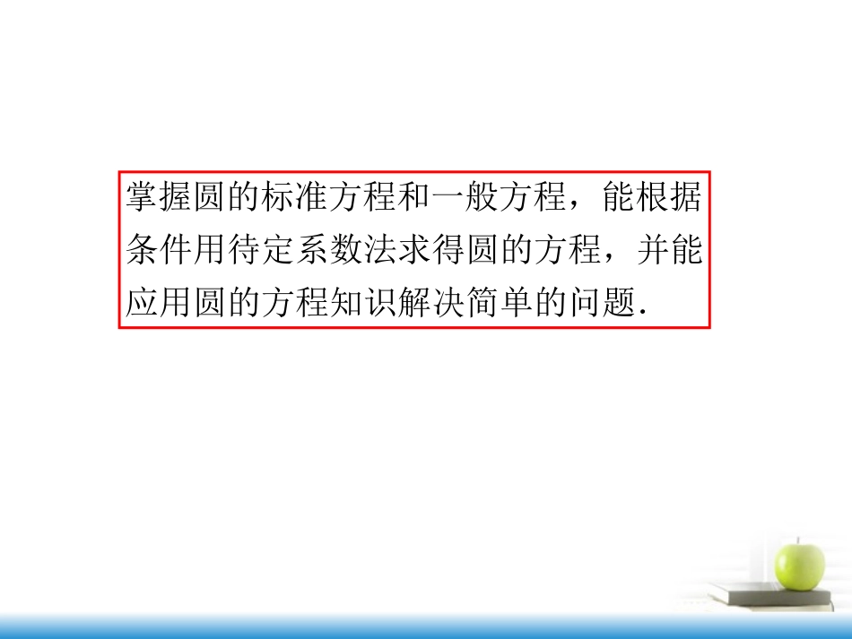 高考数学第一轮总复习 第54讲 圆的方程课件 文 (湖南专版)  课件_第3页