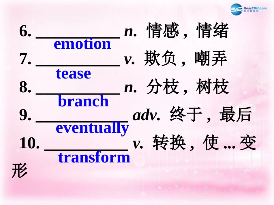 高考英语一轮复习 Unit 2 Poems课件 新人教版选修6_第2页