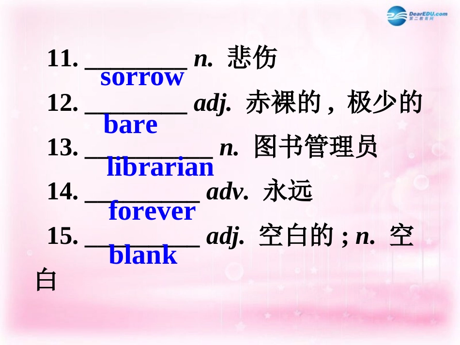 高考英语一轮复习 Unit 2 Poems课件 新人教版选修6_第3页