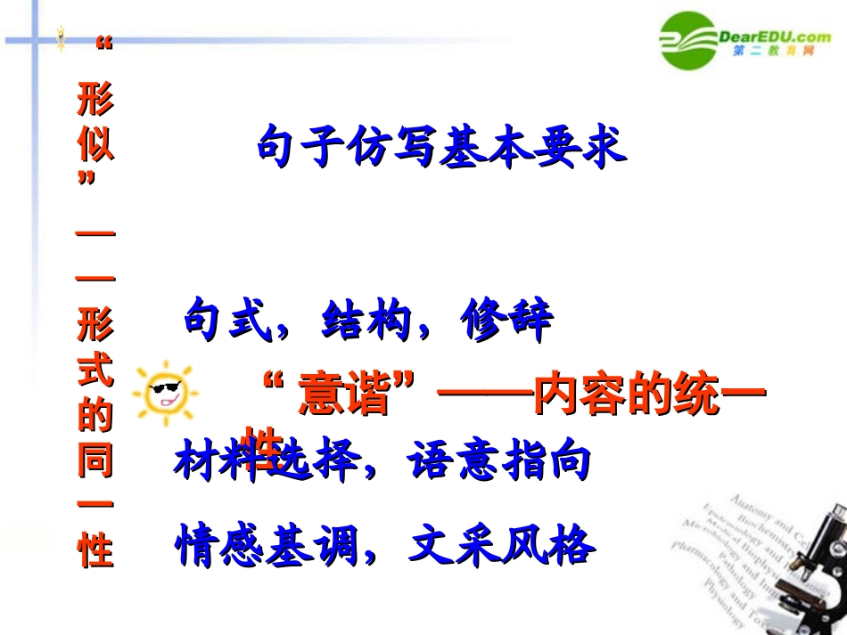 高考语文二轮复习 14仿用句式讲稿专题课件_第2页