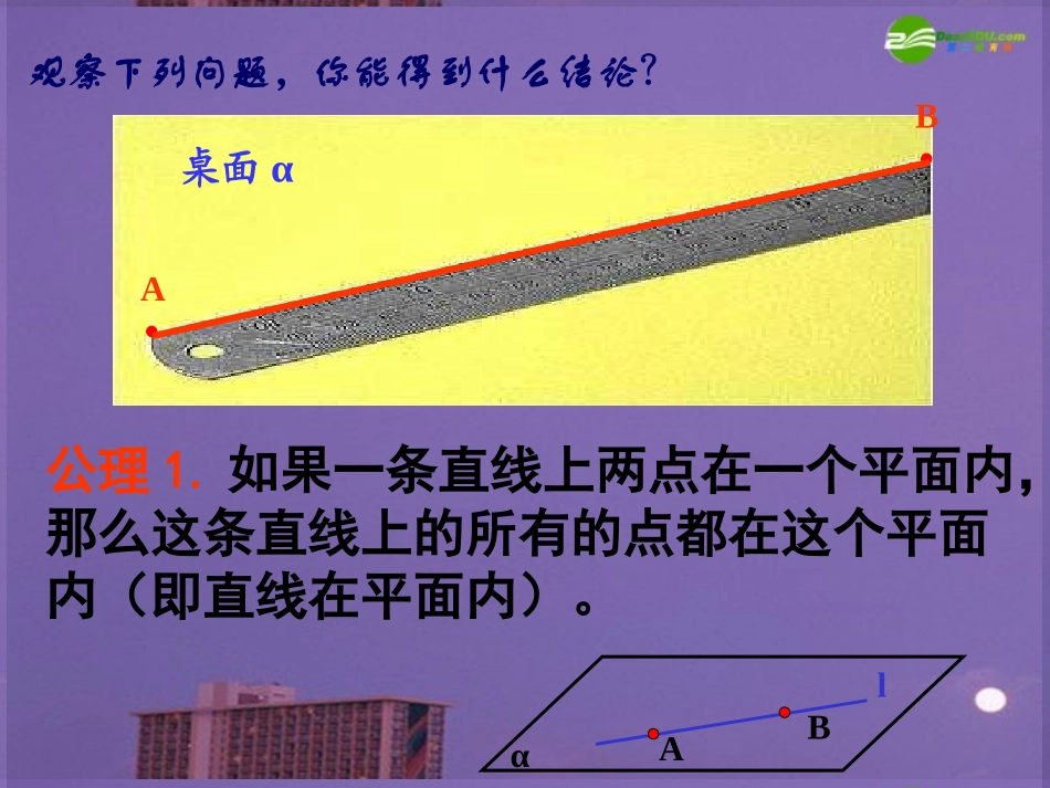 高中数学 平面及其表示法2课件 新人教A版必修2 课件_第2页