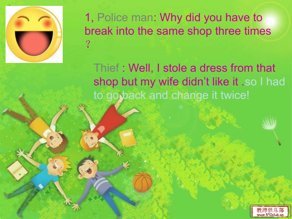 高中英语 Unit3 A taste of English humor课件 人教版必修4 课件_第3页