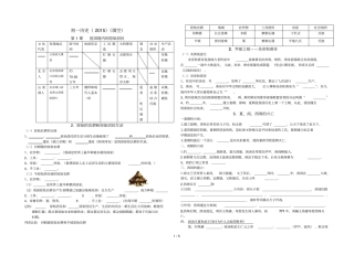 六级历史上册学习单全册