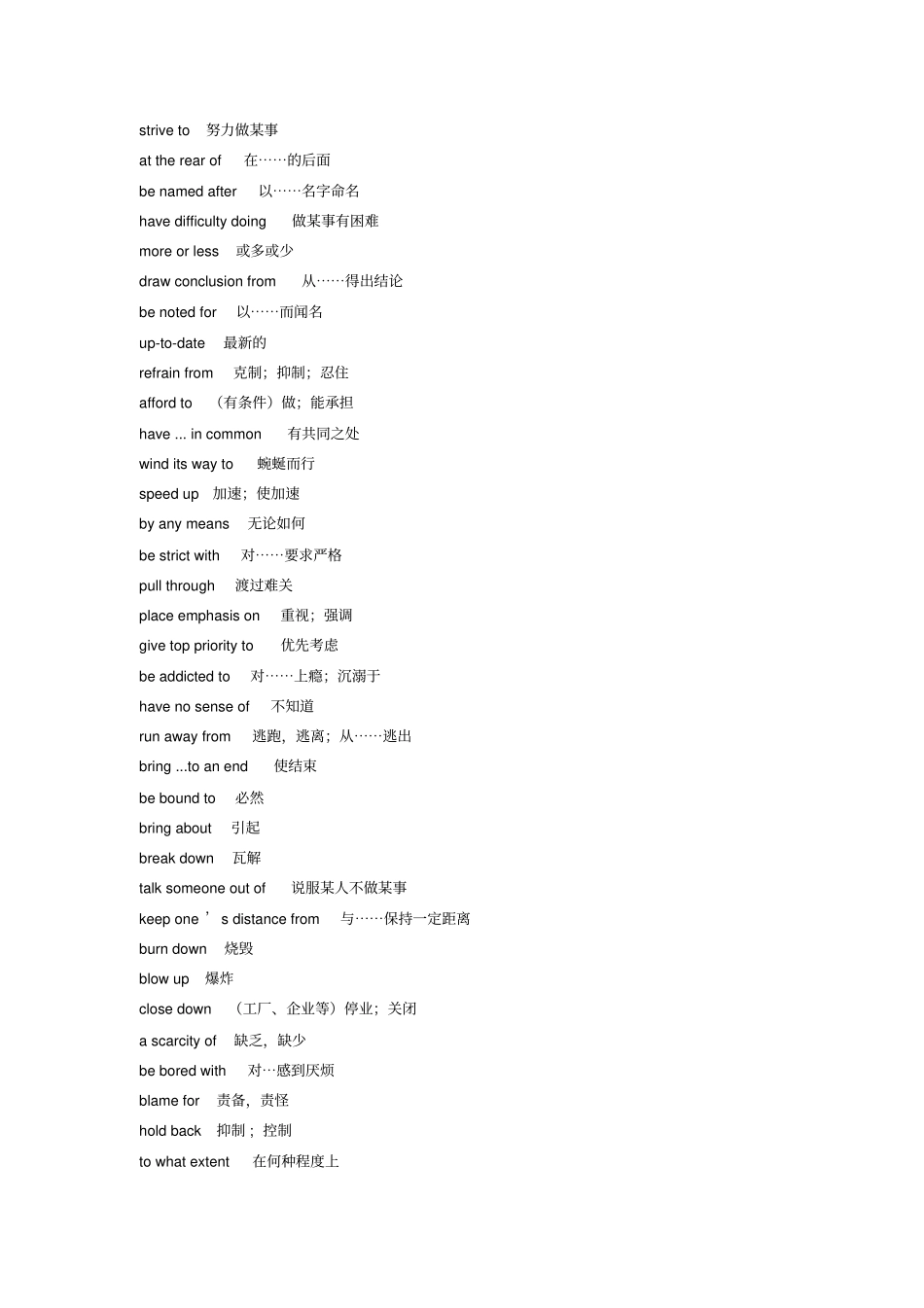 六级备考：固定搭配总结_第2页