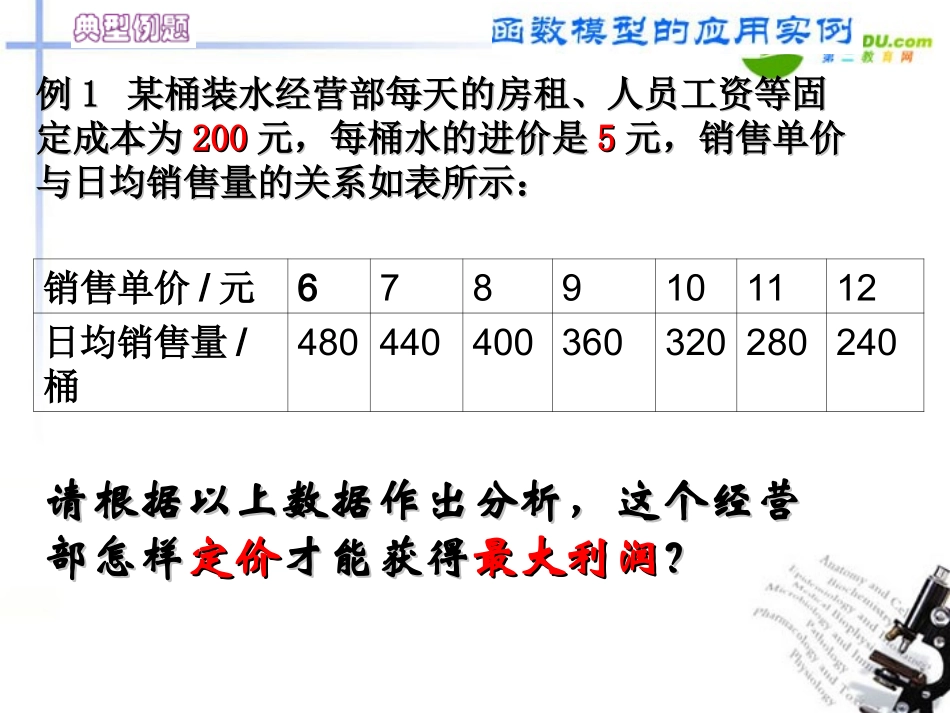 高中数学 322函数模型及其应用二课件 新人教A版必修1 课件_第3页