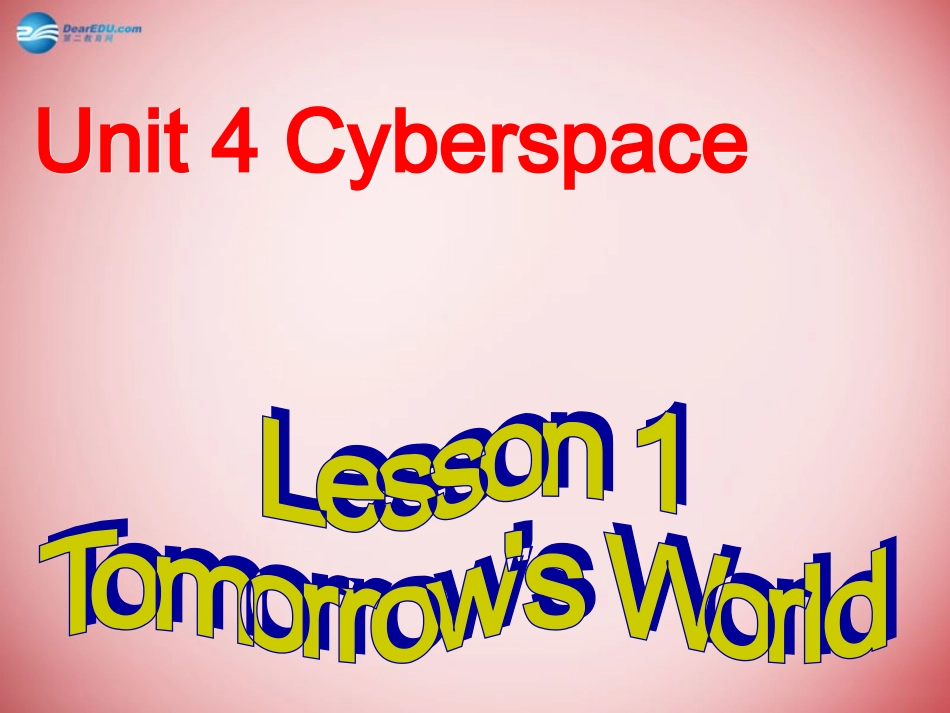 高中英语 Unit 3 Lesson1课件 北师大版必修1 课件_第1页