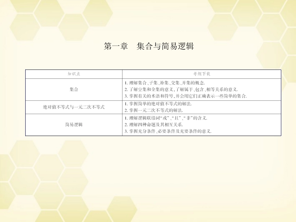 高考数学总复习 第1章第1课时课件 文 大纲人教版 课件_第1页
