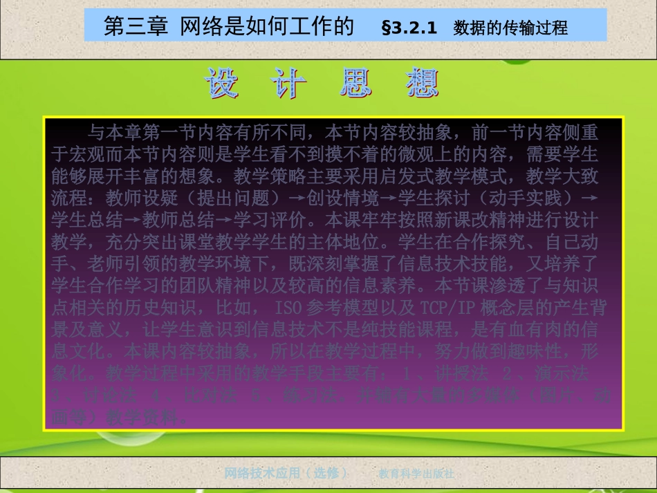 高中信息技术 321 数据的传输过程课件 教科版选修4 课件_第2页