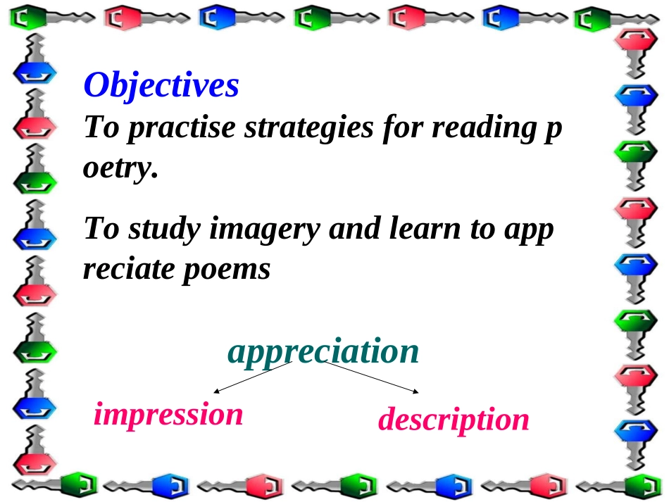 高中英语 lesson 3 Poetry课件 北师大版选修6 课件_第2页