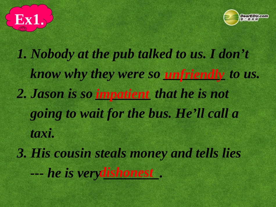 高中英语 Using words and Expressions课件_第3页