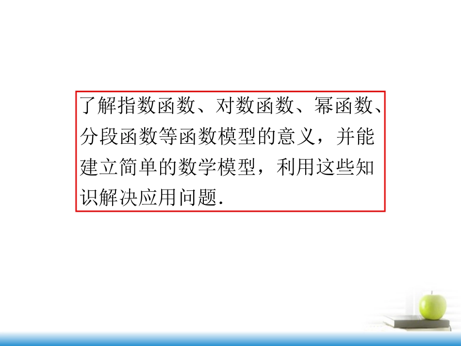 高考数学第一轮总复习 第14讲 函数模型及其应用课件 文 (湖南专版)  课件_第3页