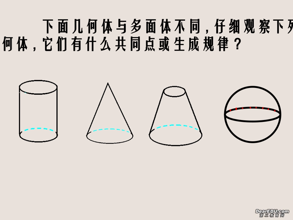 高一数学圆柱、圆锥、圆台、球课件 苏教版 必修2 课件_第2页