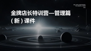 金牌店长特训营—管理篇(新)课件