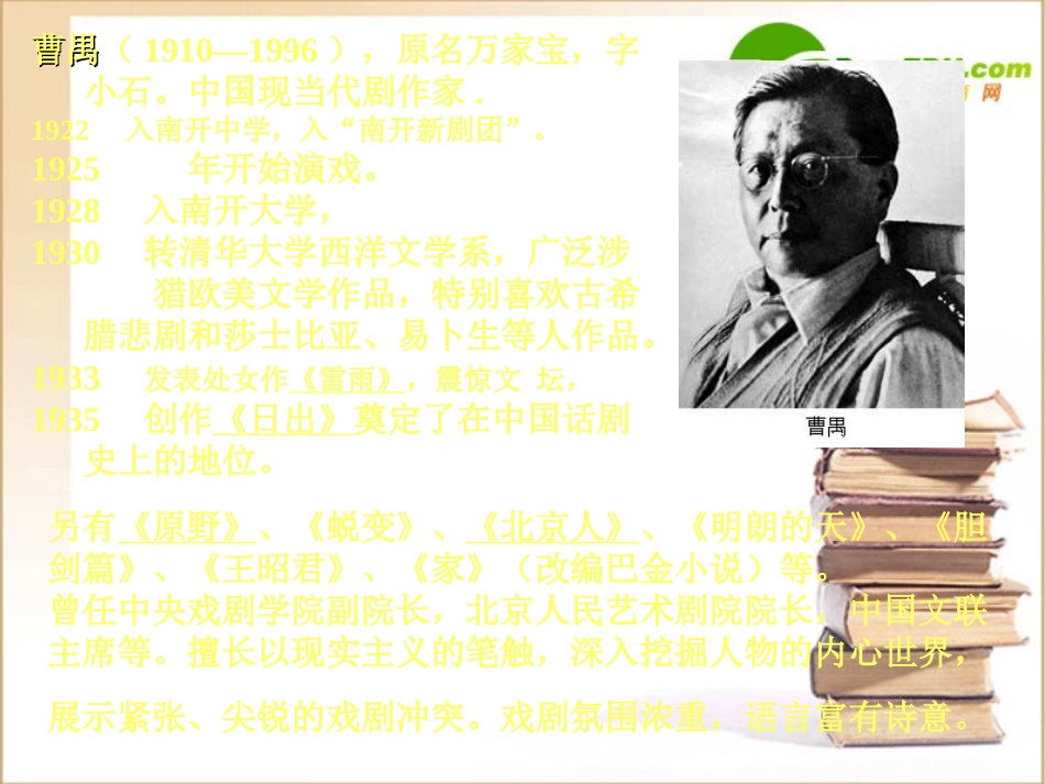 高中语文：39(雷雨)课件(15)(语文版必修4) 课件_第2页