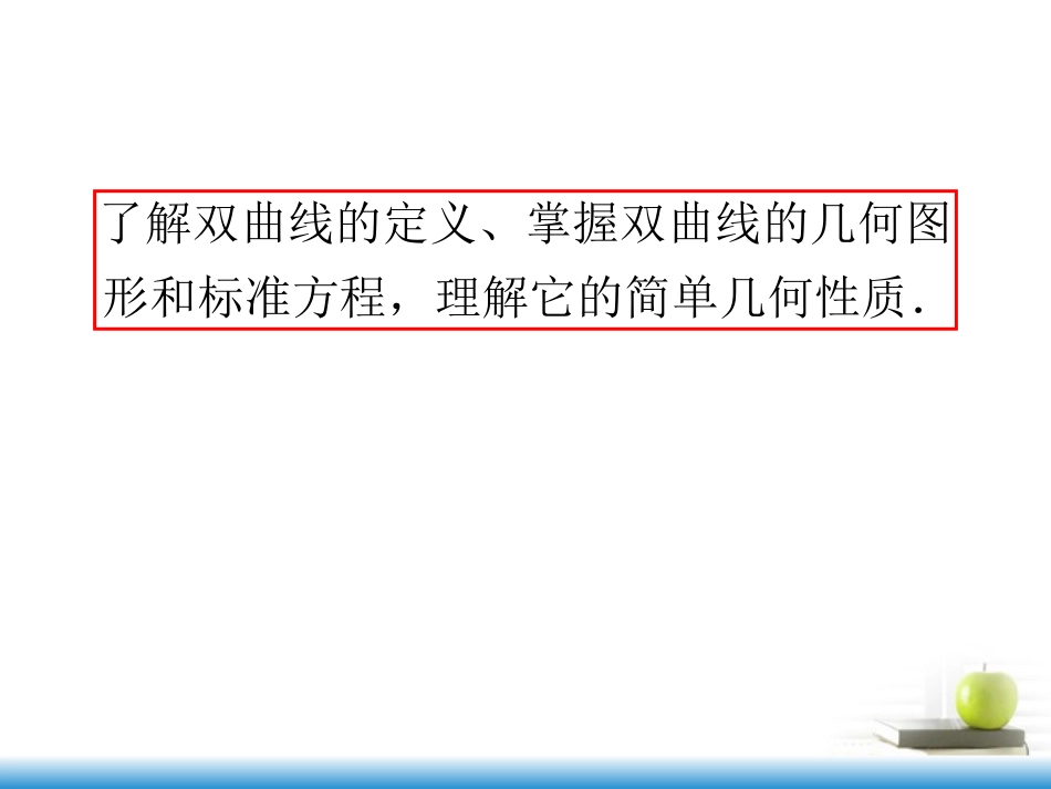 高考数学第一轮总复习 第57讲 双曲线课件 文 (湖南专版)  课件_第3页