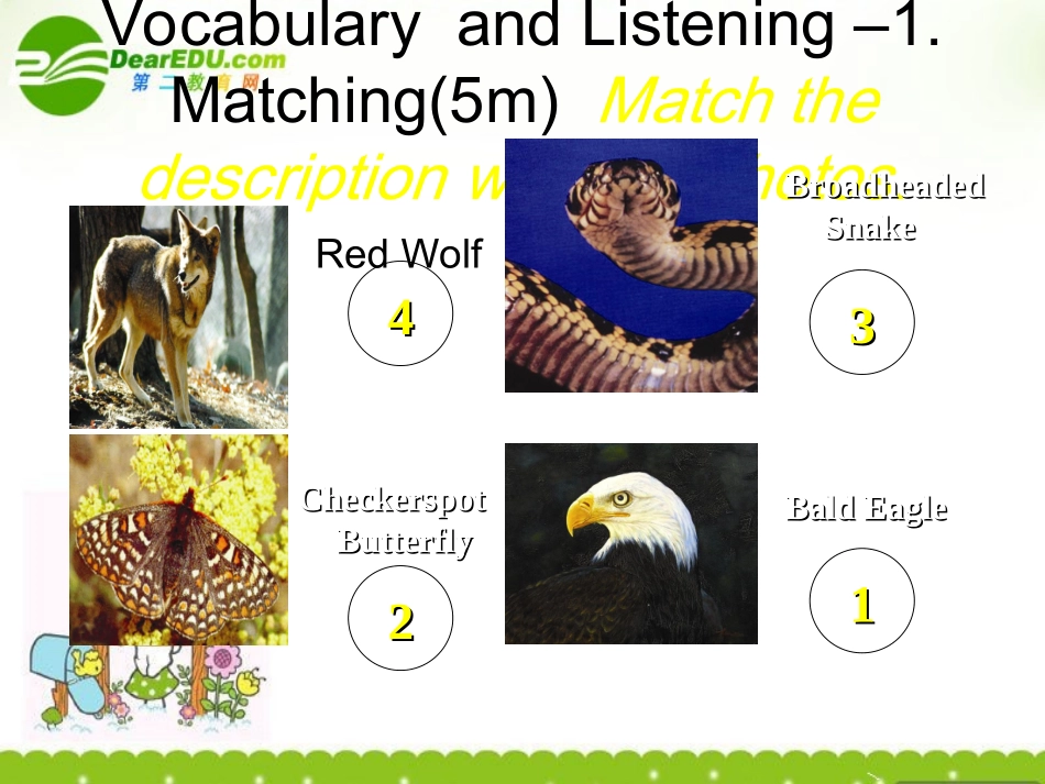 高中英语 Module6 vocabulary and listening,everyday English ,speaking课件 外研版必修5 课件_第2页
