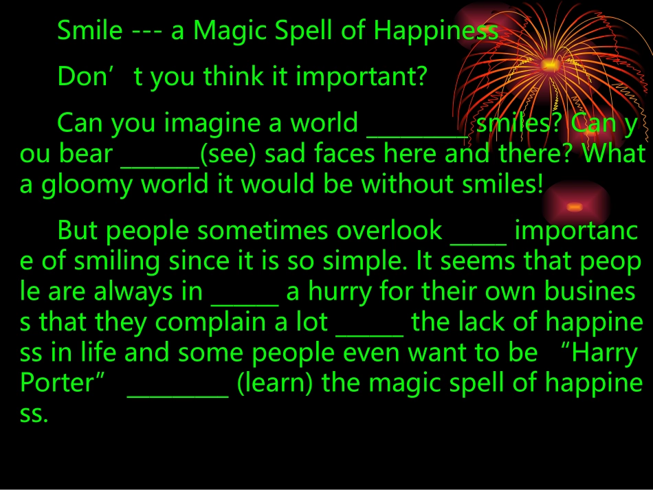 语法填空课件 人教实验版 课件_第1页