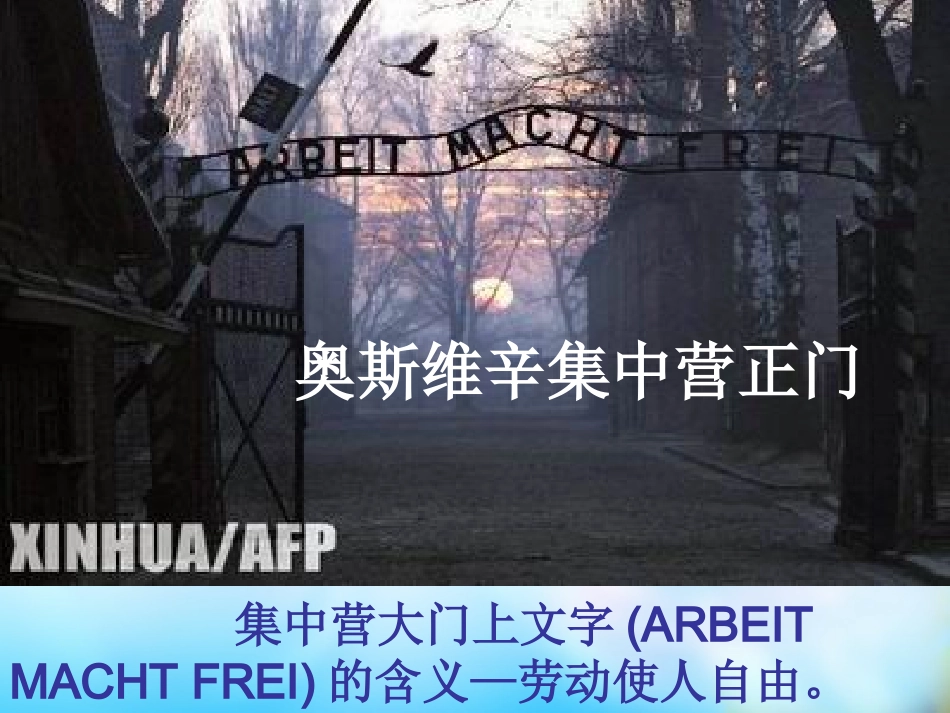 高中语文 第四单元 10 奥斯维辛没有什么新闻课件 新人教版必修1 课件_第3页