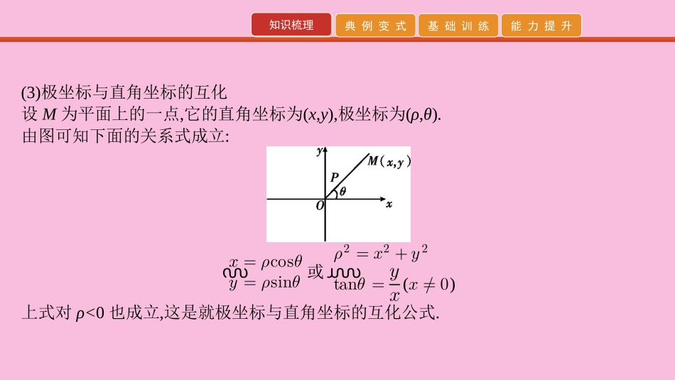 高考数学 艺考生冲刺 第十章 选考系列 第29讲 坐标系与极坐标课件_第3页