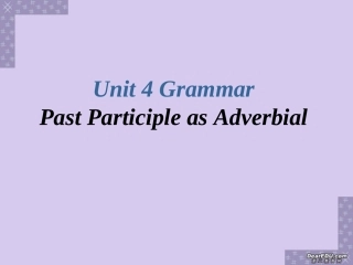 高二英语Unit4 grammar 人教版 课件