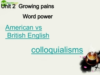 高中英语 Unit2 Word power课件 牛津译林版必修1 课件
