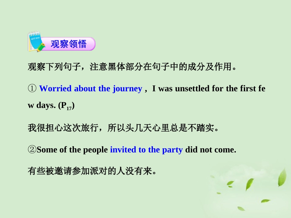 高中英语课时讲练通配套课件 Unit3(Life in the future)Period 3 新人教版必修5 课件_第3页