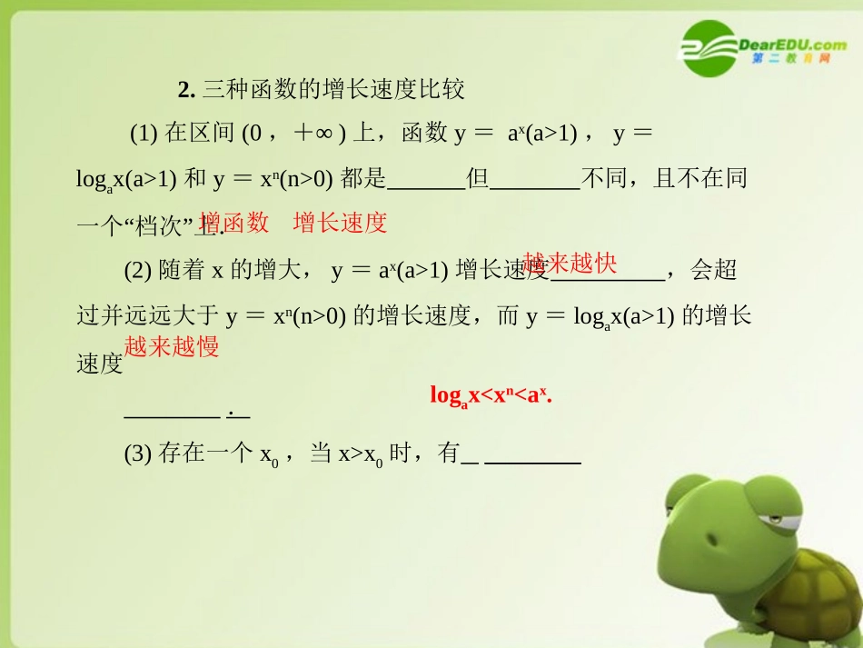高中数学 321(几类不同增长的函数模型)课件 新人教A版必修1 课件_第3页