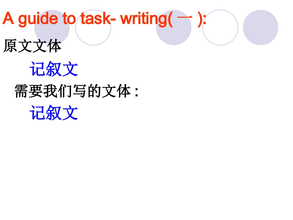 高考英语读写任务(记叙文类)课件 新人教版 课件_第2页