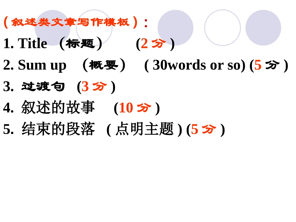 高考英语读写任务(记叙文类)课件 新人教版 课件_第3页