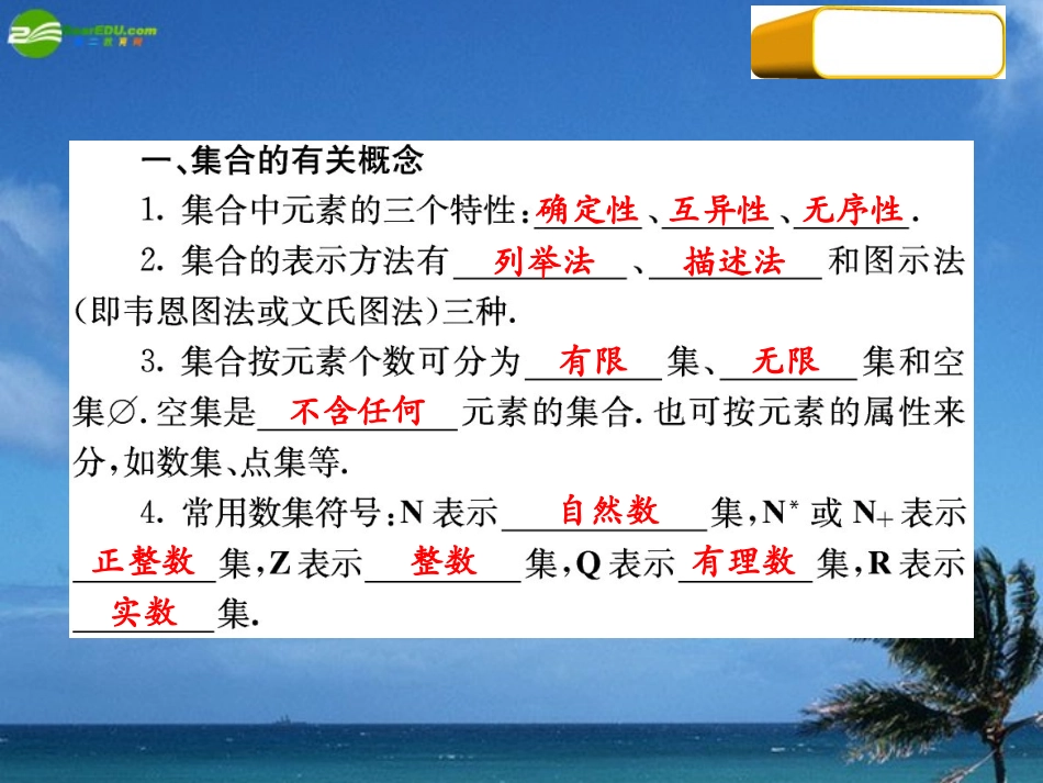高三数学第一轮复习 考点1 集合的概念课件 新人教版 课件_第3页