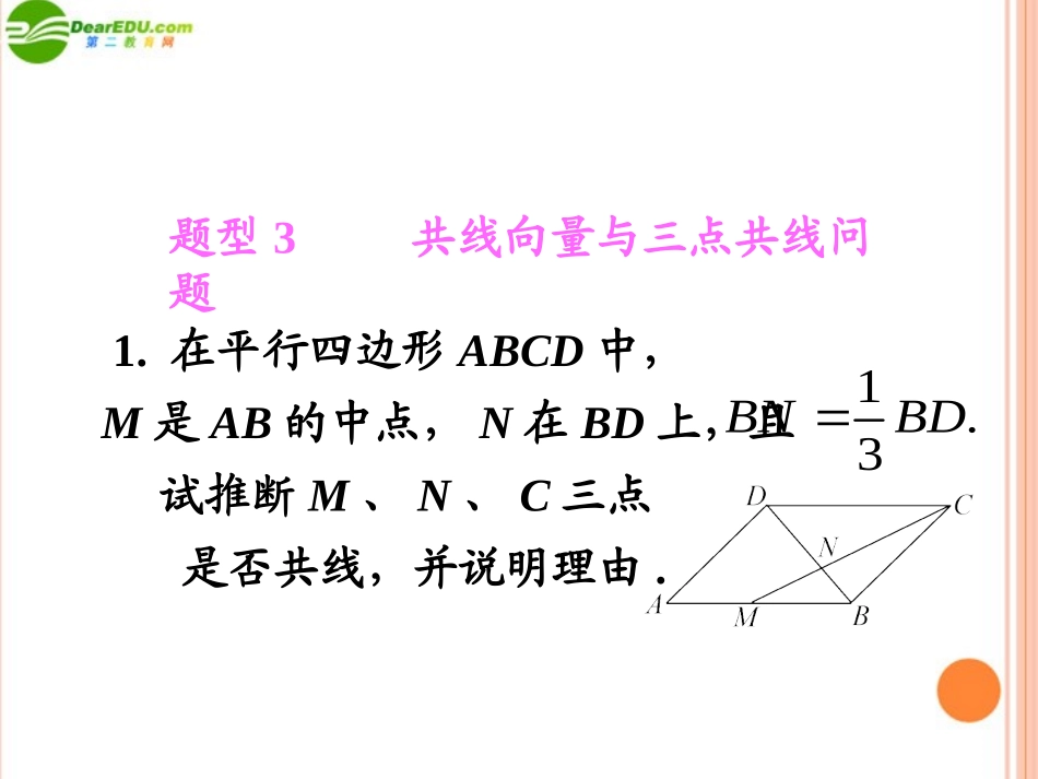 高考数学第1轮总复习 全国统编教材 5.1向量的概念及其几何运算(第2课时)课件 理 课件_第2页