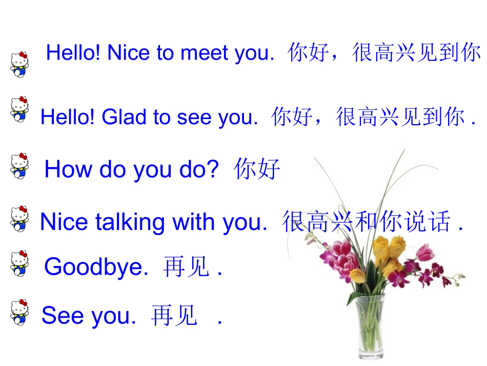 高三英语问候语 人教版 课件_第3页