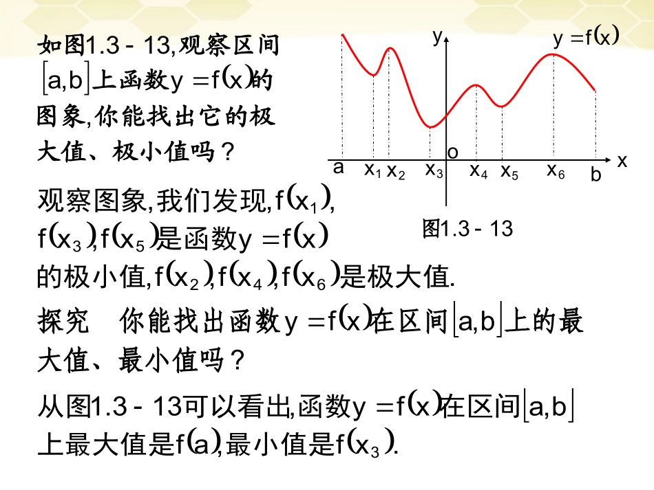 高中数学 132(利用导数研究函数的极值)课件1 新人教B版选修2-2 课件_第2页