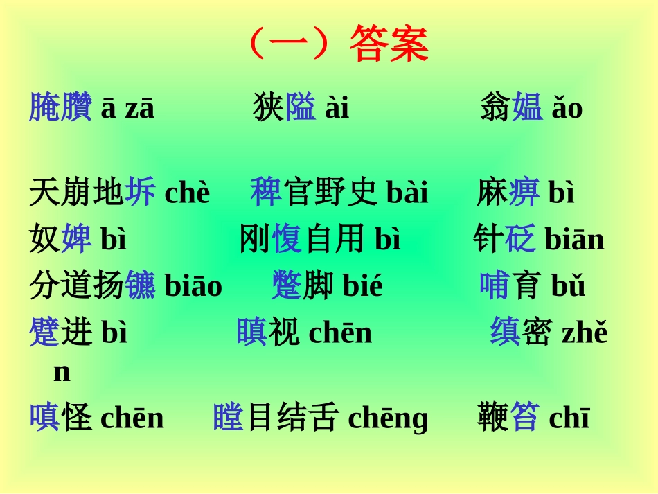 高考语文字音练习课件_第2页