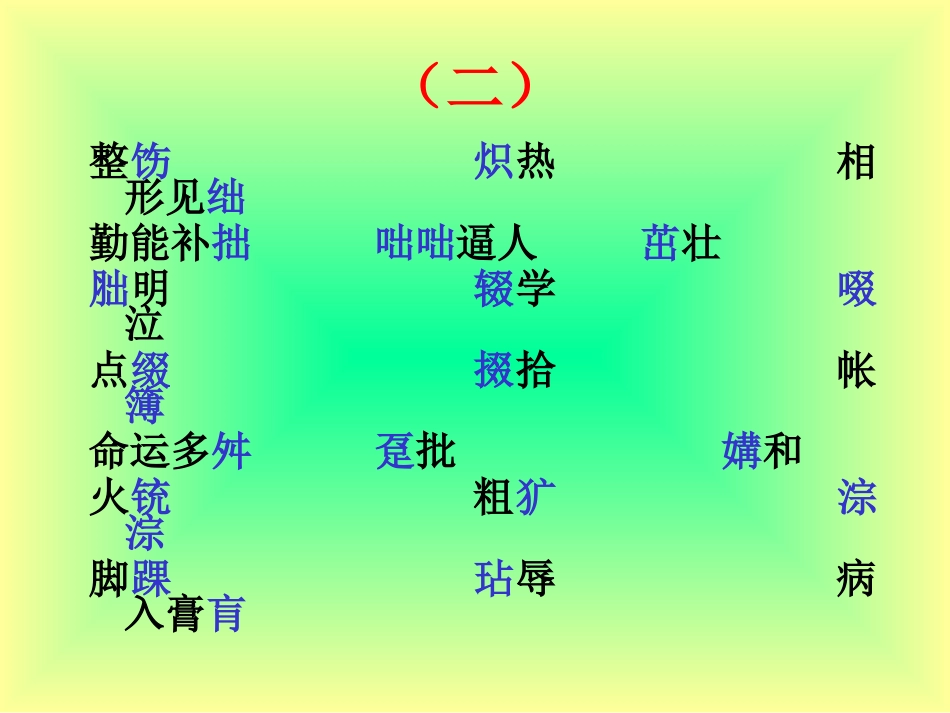 高考语文字音练习课件_第3页