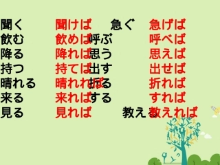 高三日语一轮复习 假定形练习课件