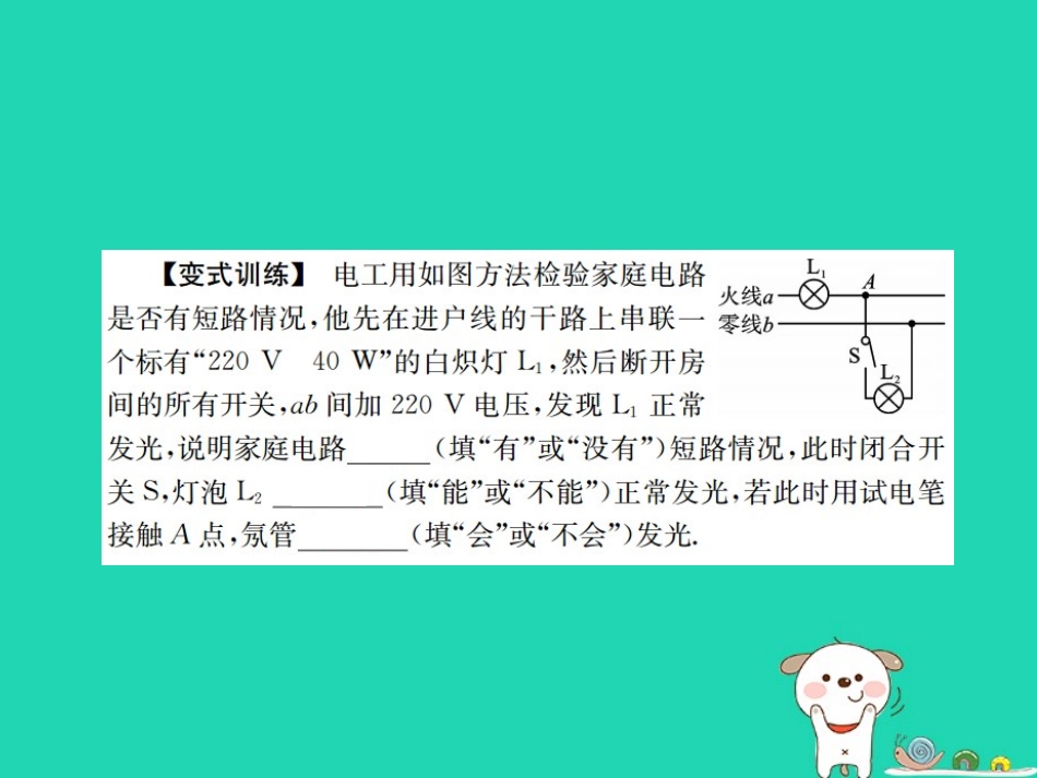 秋中考物理总复习 第18讲 生活用电课件_第3页