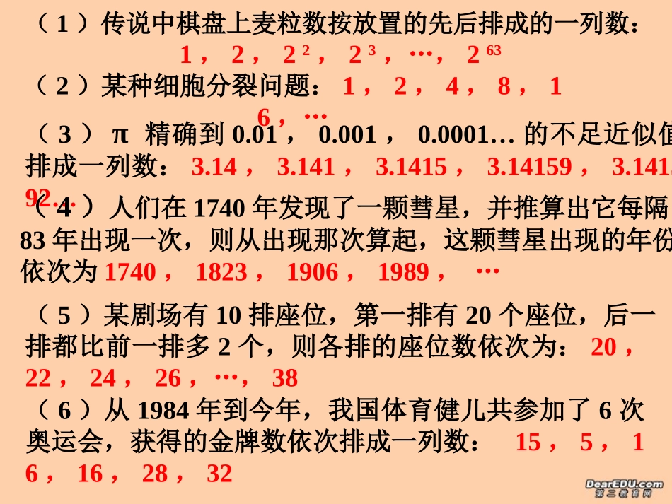 高一数学数列的概念和简单表示 苏教版 课件_第3页