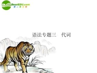 高考英语一轮复习 语法专题3课件