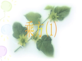 有理数的乘方1 七年级数学上学期第一章有理数课件 人教版