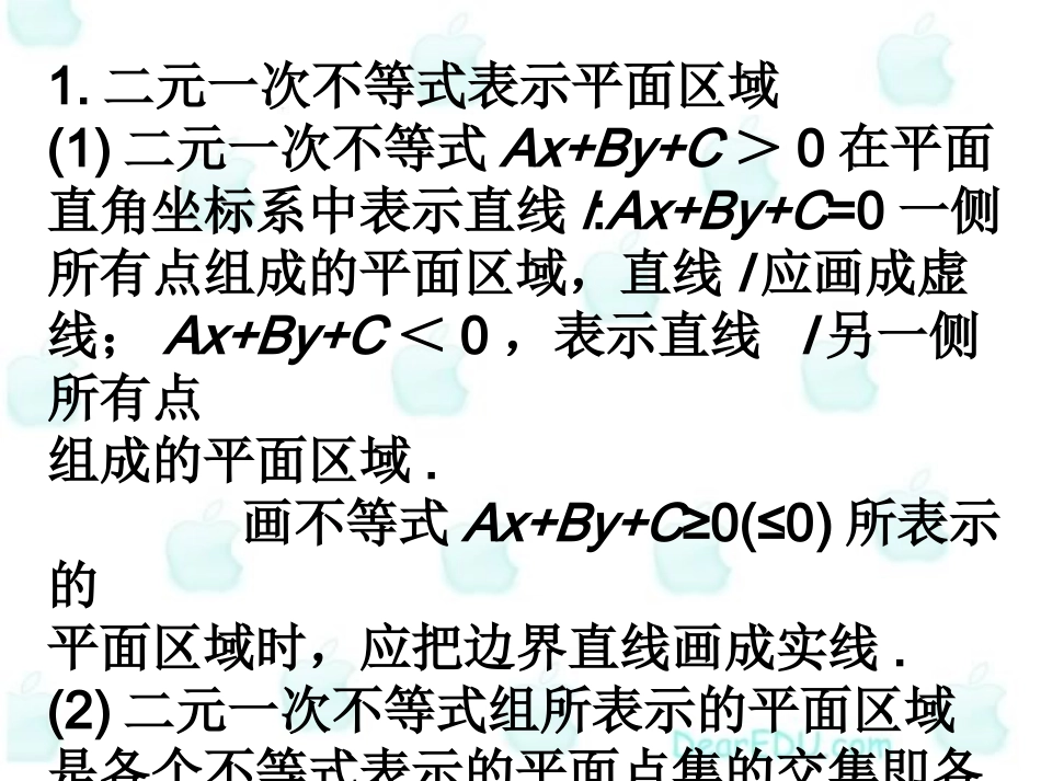 高三数学 线性规划 新课标 课件_第2页