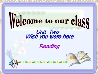 高中英语Unit 2 Wish you were here--reading3ppt 课件