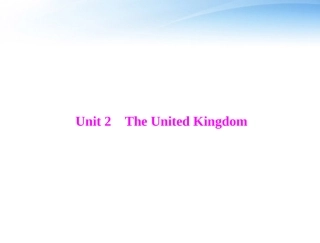高考英语第一轮 基础知识梳理复习Unit2 The United Kingdom课件 新人教版必修5 课件