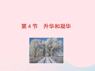 第4节 升华和凝华课件1 八年级物理上册 1.4升华和凝华复习课件+素材 (新版)北师大版 八年级物理上册 1.4升华和凝华复习课件+素材 (新版)北师大版