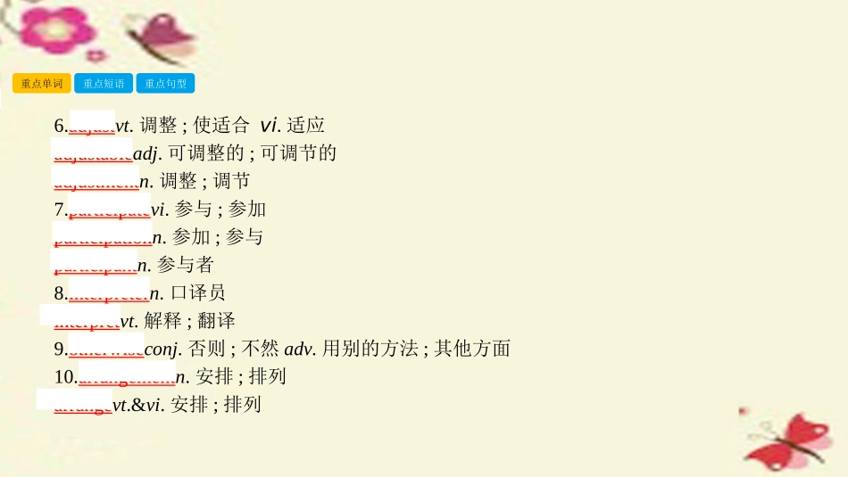 高考英语一轮总复习 第一部分 教材知识梳理 Unit 4 Sharing课件 新人教版选修7 课件_第3页