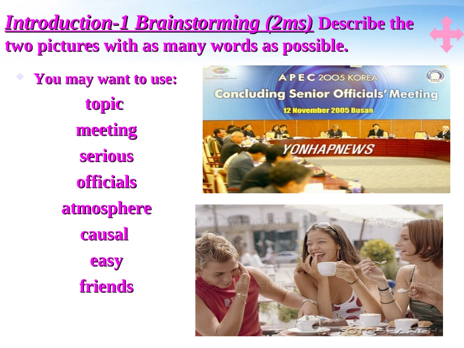 高中英语 Module 1(Small Talk)课件(1) 外研版选修6 课件_第3页