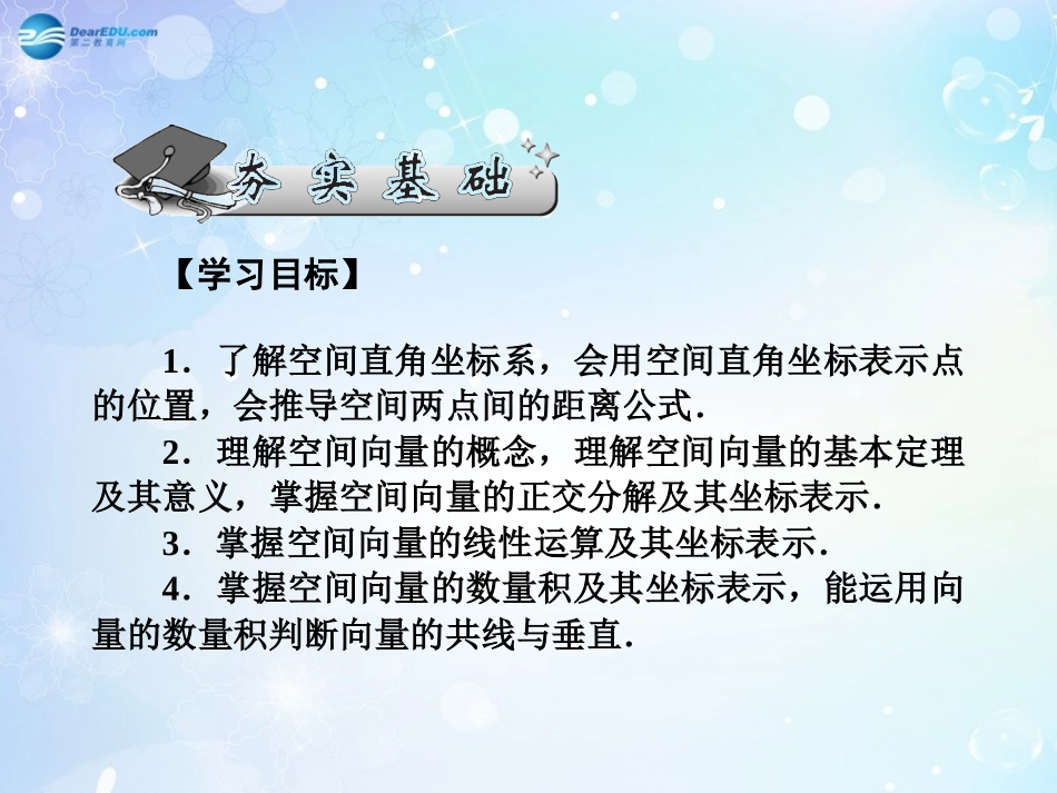 高考数学一轮总复习 8.58 空间向量的概念与运算课件 理 课件_第2页