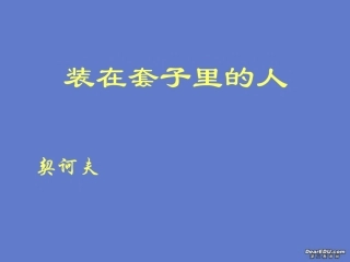 高中语文装在套子里的人课件1 新课标 人教版 必修5 课件